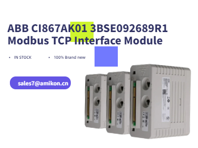 ABB CI867AK01 3BSE092689R1 | ماژول رابط TCP Modbus